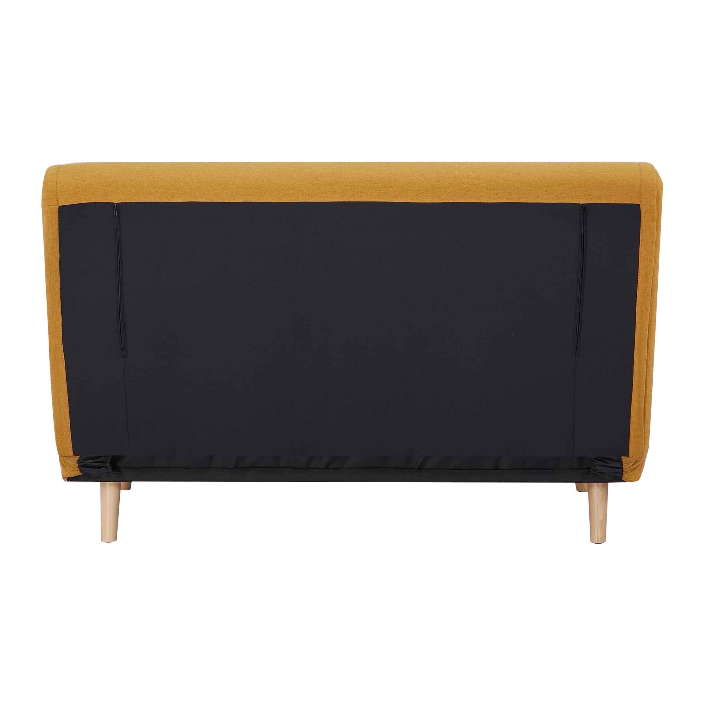 A&D Home Haru 48" Convertible Futon Chair, Yellow
