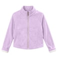 thumbnail image 2 of Mifsaly Boys Girls Fleece Jacket Full Zip Long Sleeve Stand Collar Kids Toddler Warm Coats Comfortable Casual Fall Winter Outerwear, 2 of 5