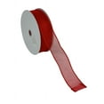 thumbnail image 5 of Wired Edge Red Chiffon Ribbon- 1 1/2" x 50 Yards, Wired Edges, Easter, Presents, Gift Basket, Gift Bow, Wreath, New Years, Valentine's Day, Christmas, 5 of 5