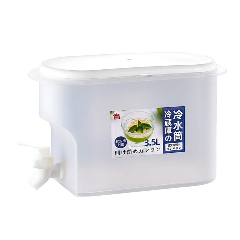 Plastic Water Pot Fridge Cabinet Kettle With Tap 3 L Ice Drinking D