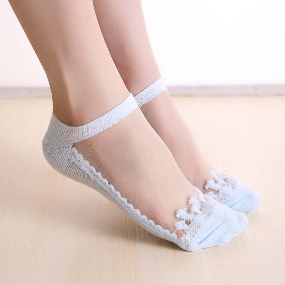 Boat Socks Short Tube Colorful Women'S Ankle Ultra Thin ...