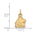 thumbnail image 2 of 10k Yellow Gold LogoArt Northern Illinois University N-I-U Huskies Extra Small Pendant Charm, 2 of 2