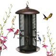 thumbnail image 1 of Comedero para aves Nature's Rhythm de metal con doble compartimento para semillas 24 x 24 x 46 cm, 1 of 8