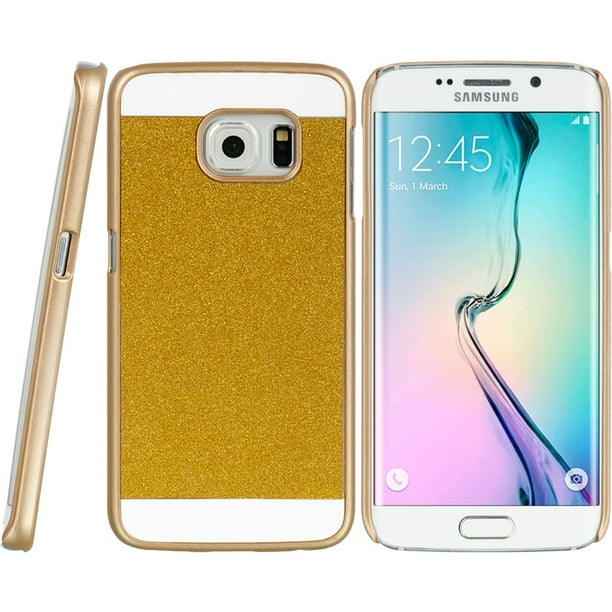 Relatieve grootte spion volgens Samsung Galaxy S6 Edge Glimmer Crystal Case Gold - Walmart.com