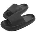 thumbnail image 1 of Pillow Slides for Women Men Summer Slip On Slides Soft Thick Sole Non Slip Shower Sandals, 1 of 8
