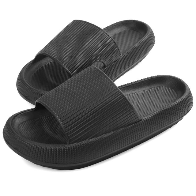 Pillow Slides for Women Men Summer Slip On Slides Soft Thick Sole Non Slip Shower Sandals