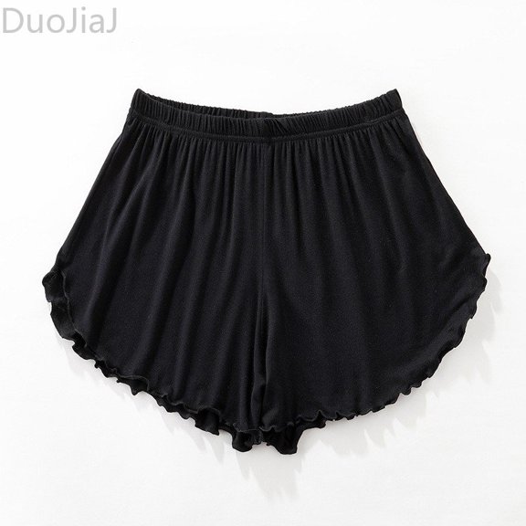 DuoJiaJ Women's Pyjama Bottoms Summer Short Pyjama Bottoms Women Summer Shorts Black L