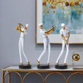 thumbnail image 3 of Estatua de golfista estatuilla escultura de golf decoración interior moderno sala de estar artes regalo resina blanco, 3 of 5