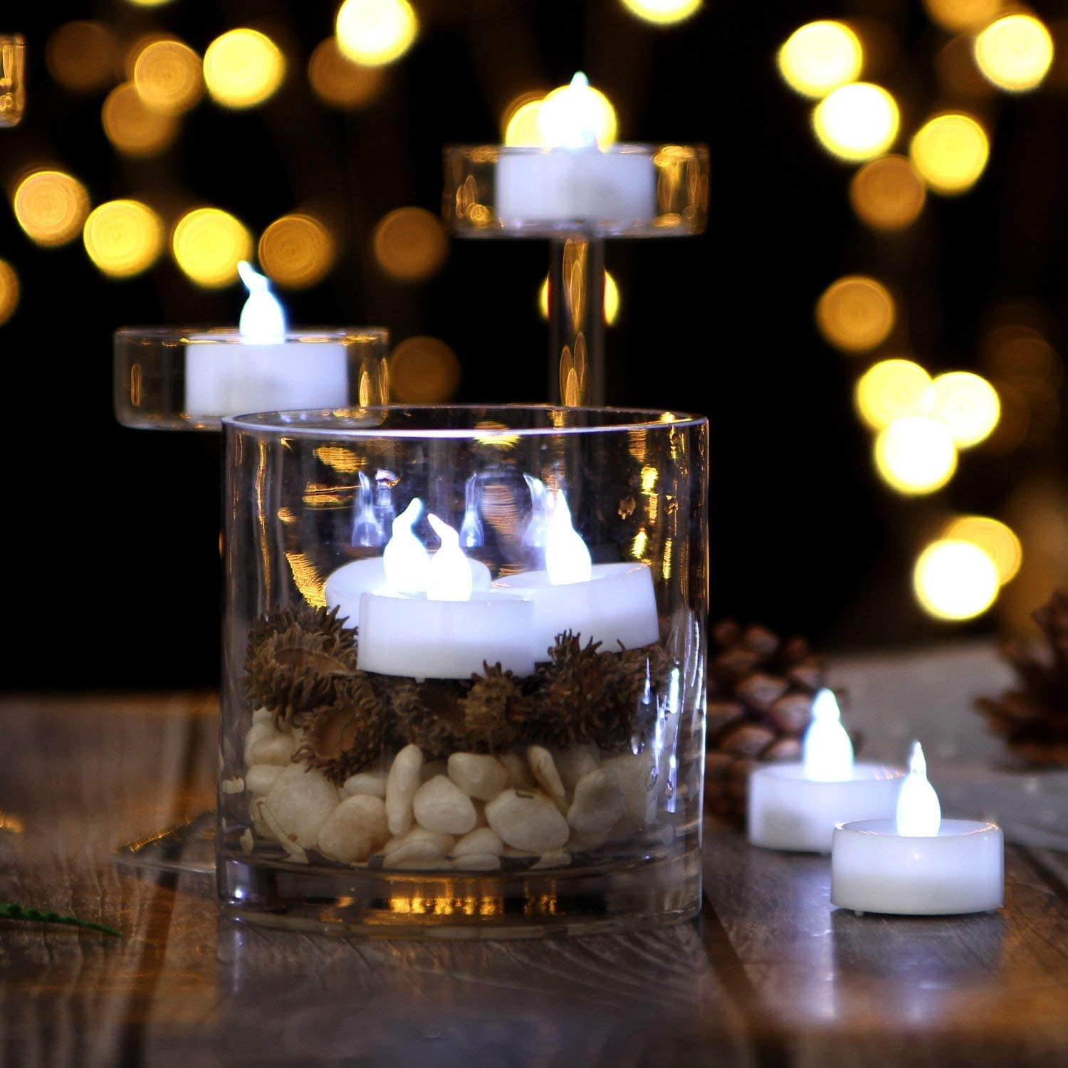 AGPtEK Tea Lights,24 Pack Flameless LED Candles Battery Operated Tealight Candles No Flicker Long Lasting Tealight for Wedding Holiday Party Home Decoration Cool White AGPtEK Tea Lights,24 Pack Flameless LED Candles Battery Operated Tealight Candles No Flicker Long Lasting Tealight for Wedding Holiday Party Home Decoration Cool White
