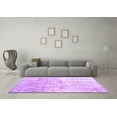 thumbnail image 3 of Ahgly Company Indoor Round Abstract Purple Contemporary Area Rugs, 4' Round, 3 of 4