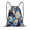 thumbnail image 1 of Fotbe Abstract Blue Squares Bolsa Mochila con Cordón Estampada, Bolsa de Gimnasio Deportiva, Bolsa Cinch, Bolsa con Cordón para Hombres y Mujeres-Small, 1 of 6