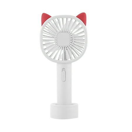 

jbyrvq Portable Handheld Fan USB Charge Fan Speed Adjustable 2 Speed Hanging Fan