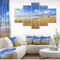 thumbnail image 1 of Sea Beach on Cloudy Winter Day - Large Seashore Canvas Print, 1 of 3