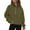 Green, variant on Ayfxijin 1/4 Zip Pullover Women Half Zip Cropped Hoodies Fleece Sweatshirts Winter Outfits Stand Collar Sweater Coat