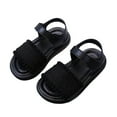 thumbnail image 3 of Zshosam Toddler Shoes Girl Toddler Girls Double Buckle Sandals Children'S Adjustable Back Strap Water Sandal (Black,11), 3 of 5