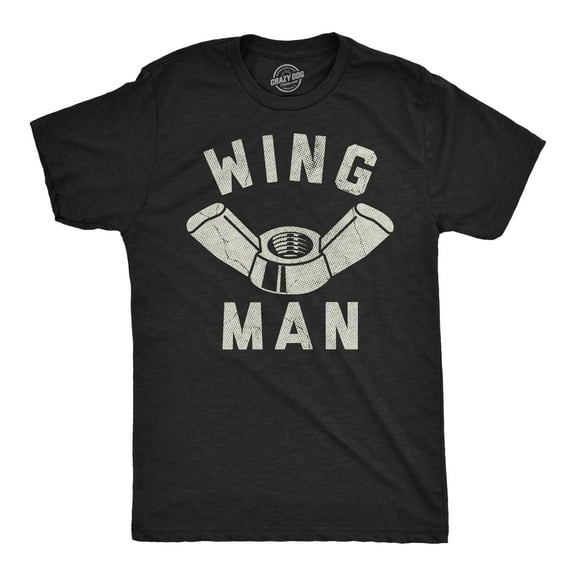 Mens Funny T Shirts Wing Man Sarcastic Hardware Graphic Novelty Tee for Men Graphic Tees