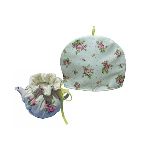 

HLONK Cotton Vintage Floral Teapots Dust Cover Tea Cosy Kettle Cover Insulation And Keep Warm For Home