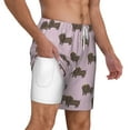 thumbnail image 2 of Balery Dachshund Dog Puppy Mens Swim Trunks Swim Shorts for Men Quick Dry Inseam Beach Shorts with Compression Liner Pocket-X-Large, 2 of 9