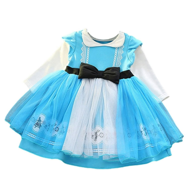 2-6T Toddler Girls Sofia/Alice/Ice Queen/Anna Princess Dress Long Sleeve Tutu  Dress - Walmart.com