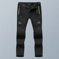 thumbnail image 3 of TFixol Pantalones de senderismo para hombre, forro polar, extraíbles, impermeables, resistentes al viento, pantalones de montaña con, 3 of 8