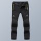 thumbnail image 4 of TFixol Pantalones de senderismo para hombre, forro polar, extraíbles, impermeables, resistentes al viento, pantalones de montaña con, 4 of 8