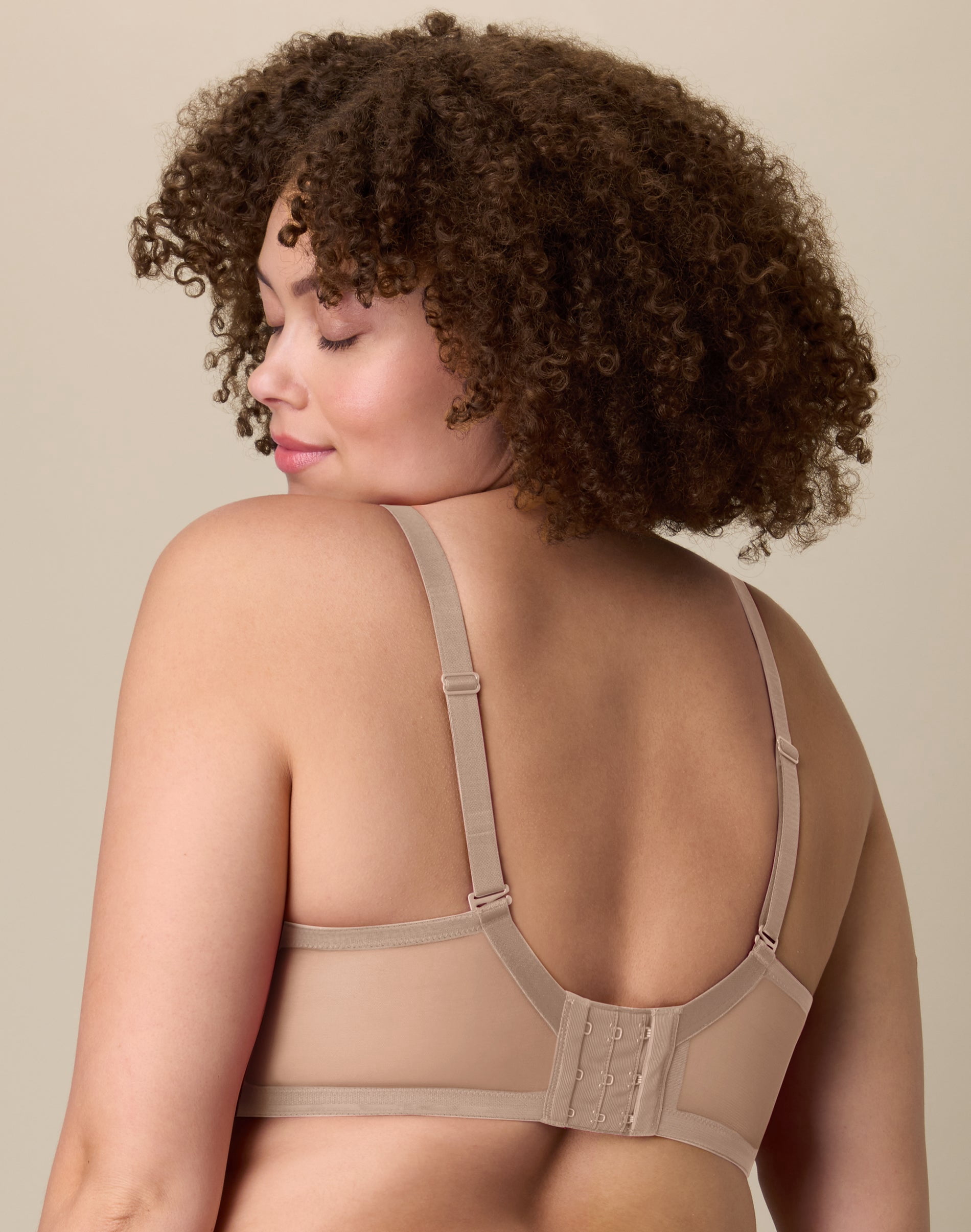 Playtex Unlined Lace Balconette Bra, Full Coverage  Evening Blush 40DDD Women's