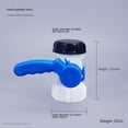 thumbnail image 4 of Adaptador de tanque, 1000L IBC DN40 Interruptor de válvula de mariposa Adaptador de 62 mm Adaptador de drenaje para contenedor de agua IBC, 4 of 5