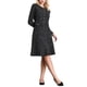 thumbnail image 2 of INSPIRE CHIC Vestido de Tweed A-Line para Mujeres de Manga Larga Vintage Vestidos de Trabajo con Falda XL Negro, 2 of 5