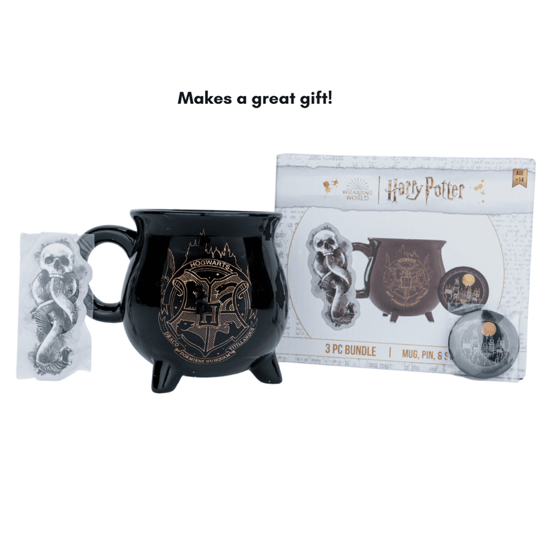 CULTUREFLY Harry Potter Mug Gift Set Sticker and Pin 3 Piece
