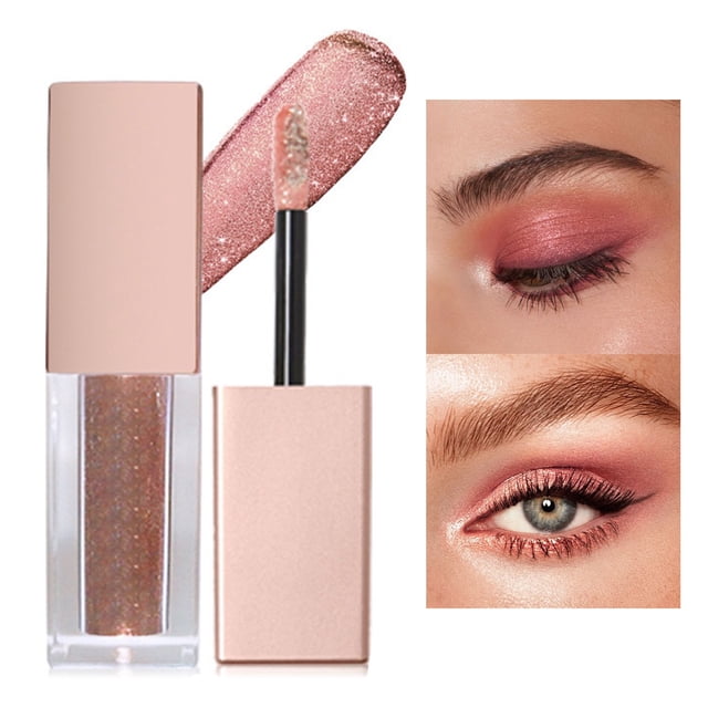 Liquid Eye Shadow Lying Silkworm High Light Big Flash Polarized Diamond Flash Eye Shadow Liquid High Light Eye Shadow Polarized Fine Shiny Eye Color Liquid Eye Shadow 3.8Ml, Makeup Eye Shadow