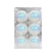 thumbnail image 2 of Juego de 6 bolas de Navidad, blanco, 2 of 6