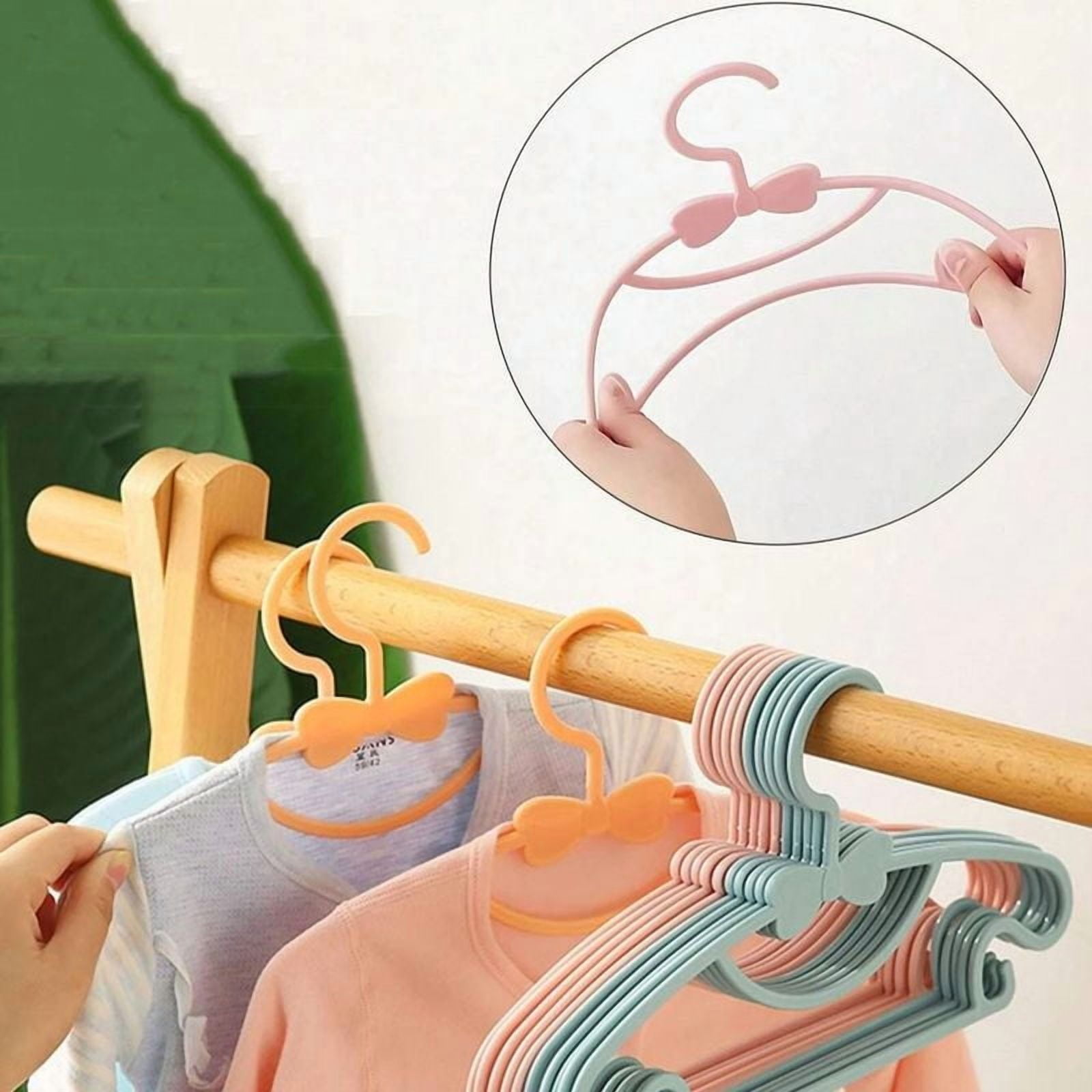 5-50Pcs Baby Hangers Plastic Kids Clothes Storage Hanger Rack for Nursery Children Hangers Toddler Infant Portable Coats Home