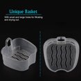 thumbnail image 4 of Denture Case Denture Cup with Strainer Coolrunner Denture Bath Box False Teeth Storage Box with Basket Net Container Holder for Travel Retainer Cleaning (Blue) (White), 4 of 5