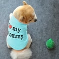 thumbnail image 6 of Xinwanna Lovely I Love My Daddy Mommy Small Dog Puppy Pet Cotton Clothes Sleeveless Vest (Grey,L,Mommy), 6 of 13