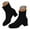Black, variant on Black Boots for Women Square Toe Chunky Heel Suede Trendy Elastic Zipper Gogo Ankle Boots