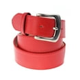 thumbnail image 1 of Womens Thick Wide Stitched Leather Belt - MAP019A - Red XL, 1 of 4