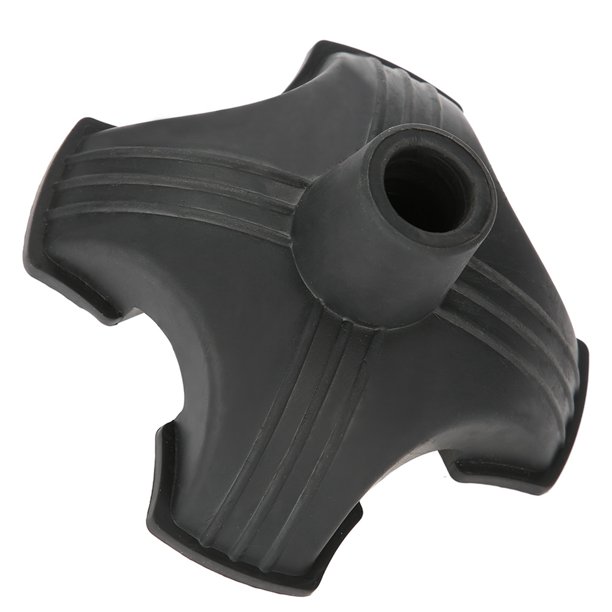 Punta De Bastón De Goma Antideslizante, Soporte De Cuatro Bases, Almohadilla Para Bastón, 19mm