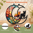 thumbnail image 6 of DIY French Bulldog Memorial Suncatcher, Dog Memorial Gifts for Loss of Dog, Dog Bereavement Gift, French Bulldog Ornament for Window Hanging with Sympathy Card (4-French Bulldog), 6 of 7