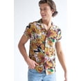 thumbnail image 2 of Ragstock Golden Flora Hawaiian Camp Shirt, 2 of 4