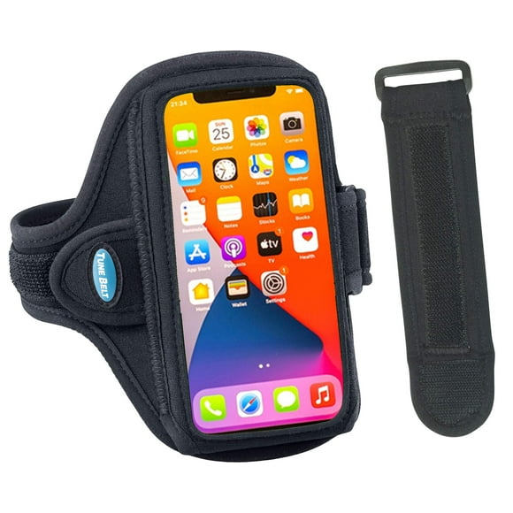 Brazalete para correr Tune Belt AB91 para iPhone Galaxy S24, negro