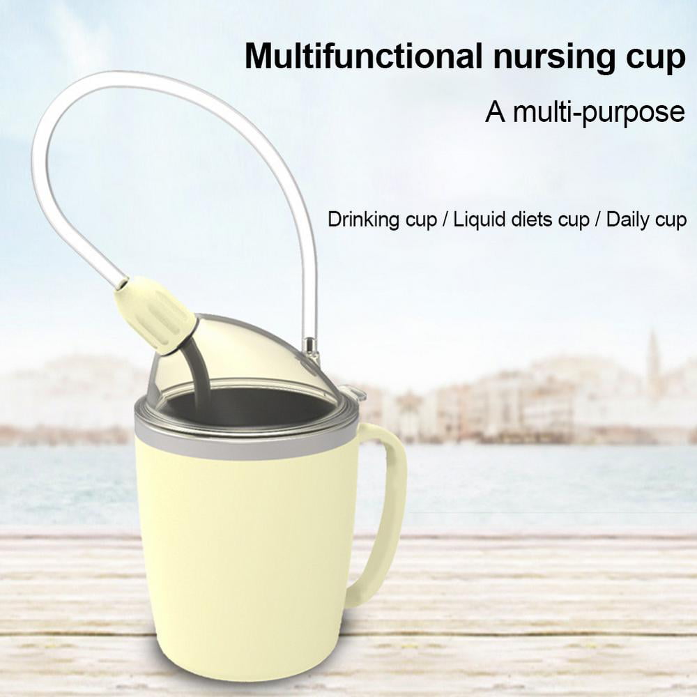 Adult sippy cup for elderly | Set of 5 pcs whit Stainless steel straws and  dishwasher | Spill proof …See more Adult sippy cup for elderly | Set of 5