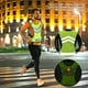 thumbnail image 4 of Chaleco de seguridad para corredores nocturnos, fluorescente, de alta visibilidad, amarillo, con reflectividad LED, talla L, 4 of 8