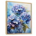 thumbnail image 2 of Designart "Blooming Hydrangea In Blue And Purple II" Hydrangea Floater Framed Canvas Wall Art, 2 of 5