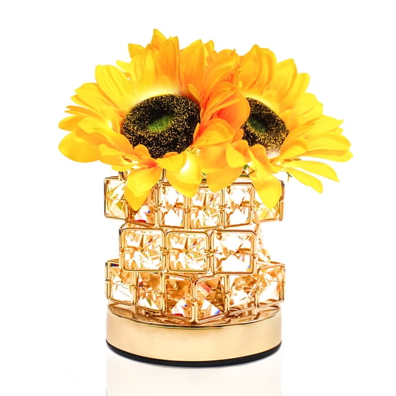 Sunflowers Flower Night Light Lamp USB Touch Small Table Lamps for Bedroom Decor Bar Coffee Decorations Gifts for Mom Women