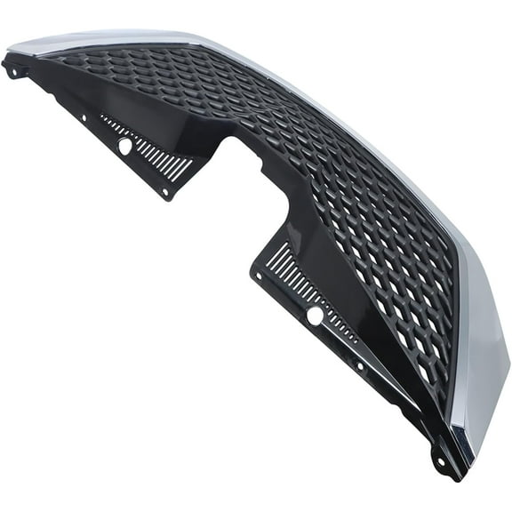 munirater For 2011-2017 Toyota Sienna Front Upper Grille Grill Assembly Chrome Trim&Black