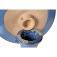thumbnail image 2 of Alfresco Home Mayorca Ceramic Bird Bath in Snow Blue, 2 of 3