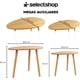 thumbnail image 2 of Set de 2 Mesas Minimalistas Ovaladas Mesa Auxiliar Lateral Mesita Moderna Minimalista para Sala De Estar Dormitorio Balcón Mesa de Centro Mesita De Noche Grande (café), 2 of 5