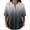 Gray, variant on Womens Gradient Color Henley Tops Mandarin Collar Short Sleeve Crinkle T Shirts Transition Print Lightweight Casual Summer Blouses Orange L