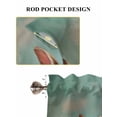 thumbnail image 6 of Easter Bunny Living Room Curtains 2 Panel, Colorful Eggs Rabbits Spring Daisy Flowers Cafe Window Treatment, Extra Long Farmhouse Bedroom Bathroom Kitchen Curtains Drapes 104"x72", 6 of 6