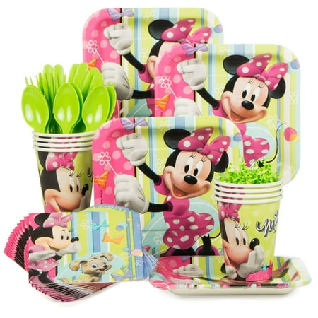  Minnie  Mouse  Birthday  Party  Standard Tableware Kit Serves 